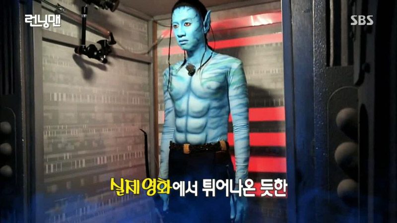 Kwang Soo hóa trang thành nhân vật trong Avatar